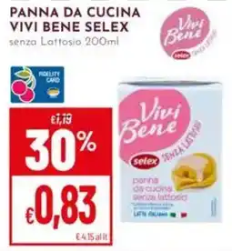 Pan Panna da cucina Vivi Bene Selex senza lattosio offerta