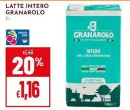Pan Latte intero Granarolo offerta