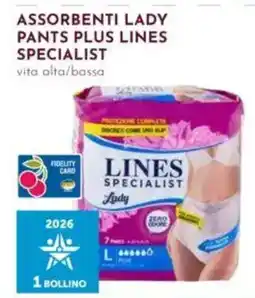 Pan Assorbenti lady pants plus lines specialist offerta