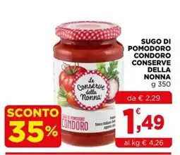 Gran mercato Le conserve della nonna Sugo di pomodoro condoro offerta