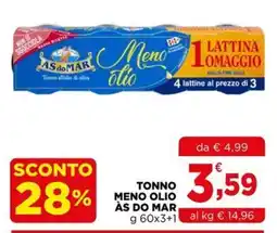 Gran mercato Tonno meno olio Às do Mar offerta