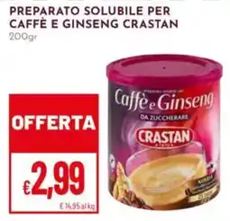 Pan Caffè e Ginseng Crastan offerta