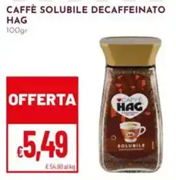 Pan Caffè solubile decaffeinato Hag offerta