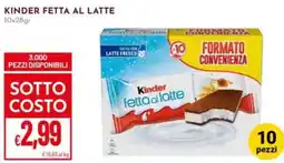 Pan Kinder fetta al latte offerta
