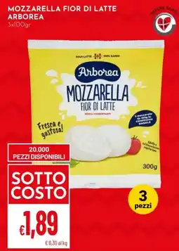 Pan Mozzarella fior di latte Arborea offerta