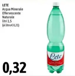 Madis Lete Acqua Minerale Effervescente Naturale offerta