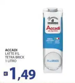 Supermercati Bruscoli Accadi latte p.s. offerta