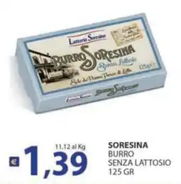 Supermercati Bruscoli Burro Sorensina senza lattosio offerta