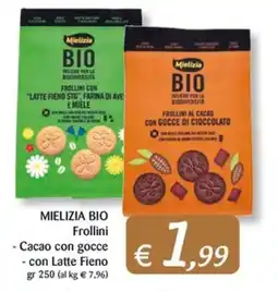 Supermercati Bruscoli Mielizia BIO Frollini offerta