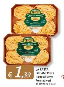 Supermercati Bruscoli La Pasta di Camerino Pasta all’Uovo offerta