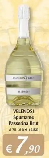 Supermercati Bruscoli Velenosi Spumante Passerina Brut offerta