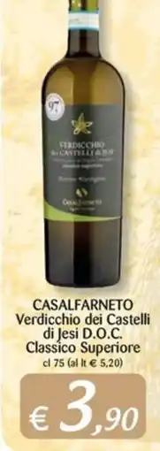 Supermercati Bruscoli Casalfarneto Verdicchio dei Castelli di Jesi D.O.C. Classico Superiore offerta