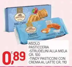 Carni e Affini Supermercati Asolo pasticceria strudelini alla mela offerta