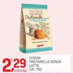 Carni e Affini Supermercati Doemi pastarelle senza latte offerta