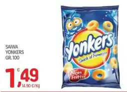 Carni e Affini Supermercati Yonkers Snack al Formaggio offerta