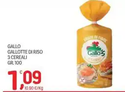 Carni e Affini Supermercati Gallo's gallotte di riso 3 cereali offerta
