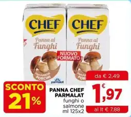 Gran mercato Panna Chef Parmalat funghi offerta