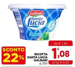 Gran mercato Ricotta Santa Lucia Galbani offerta