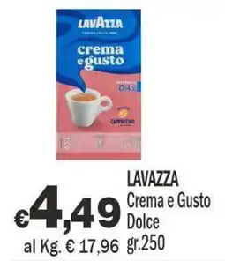 Primo Prezzo Lavazza Crema e Gusto Dolce offerta