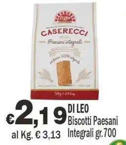 Primo Prezzo Di Leo Biscotti Paesani Integrali offerta