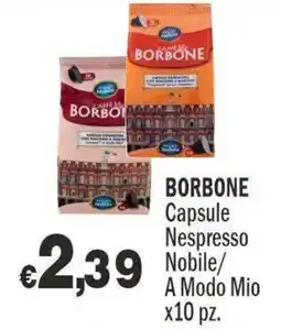 Primo Prezzo Capsule Nespresso Borbone offerta