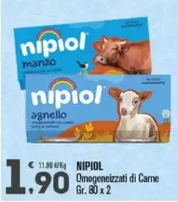 Punto é market Nipiol Omogeneizzati di Carne offerta