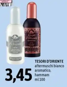 Madis Tesori d'Oriente aftermuschi bianco aromatico, hammam offerta