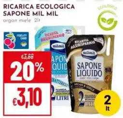 Pan Ricarica ecologica sapone mil mil organ miele offerta