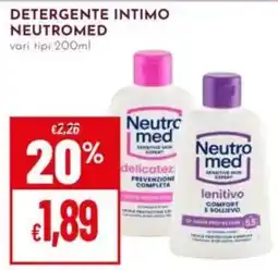 Pan Detergente intimo Neutromed offerta