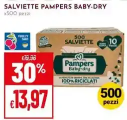 Pan Salviette Pampers Baby-dry offerta