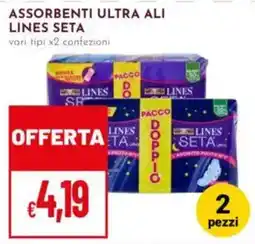 Pan Assorbenti ultra ali lines seta offerta