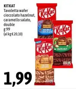 Madis KitKat Tavoletta wafer cioccolato hazelnut, caramello salato, double offerta