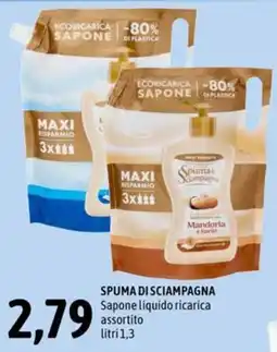 Madis Spuma di Sciampagna Sapone liquido ricarica offerta