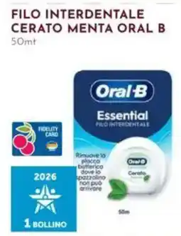 Pan Filo interdentale cerato menta Oral-B offerta