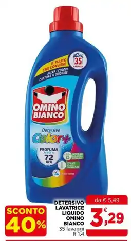 Gran mercato Detersivo lavatrice liquido Omino Bianco offerta