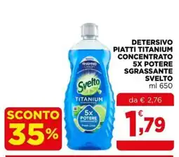 Gran mercato Detersivo piatti titanium concentrato svelto offerta
