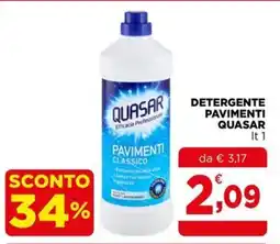 Gran mercato Detergente pavimenti Quasar offerta