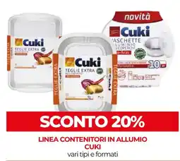 Unicoop Teglie extra alluminio Cuki offerta
