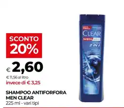 Unicoop Shampoo antiforfora men clear offerta