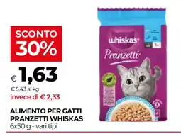 Unicoop Alimento per gatti Pranzetti Whiskas offerta