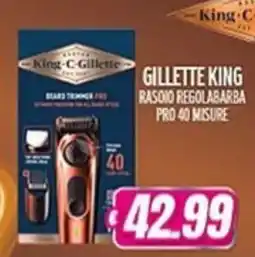 Vitulano Drugstore Gillette King Rasoioregolabarba Pro 40 Misure offerta