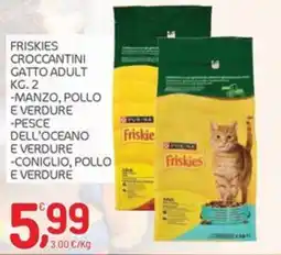 Carni e Affini Supermercati Friskies croccantini gatto adult offerta
