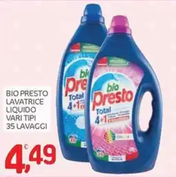 Carni e Affini Supermercati Bio Presto lavatrice liquido offerta