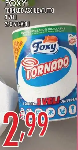 Carni e Affini Supermercati Foxy tornado asciugatutto offerta