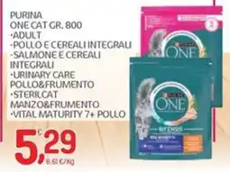 Carni e Affini Supermercati Purina One Cat Gr. 800 offerta
