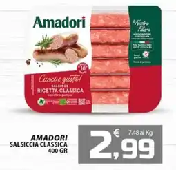 SpesaPiù Supermercati Amadori Salsiccia Classica offerta