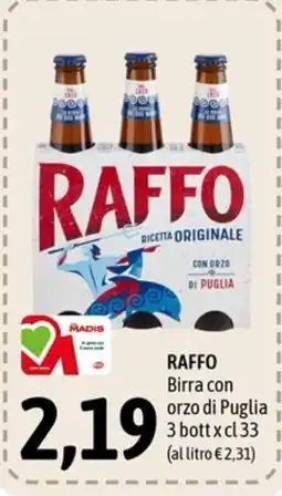 Madis Raffo Birra con orzo di Puglia offerta
