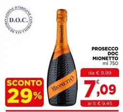 Gran mercato Prosecco Doc Mionetto offerta