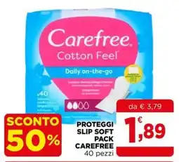 Gran mercato Proteggi slip soft pack Carefree offerta