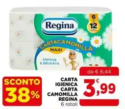 Gran mercato Carta igienica carta camomilla Regina offerta